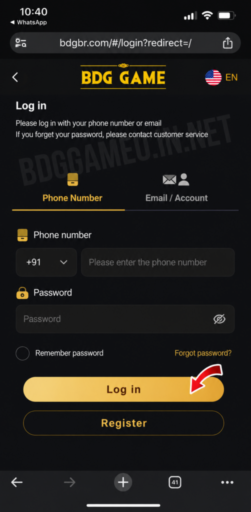 Bdg Game Login