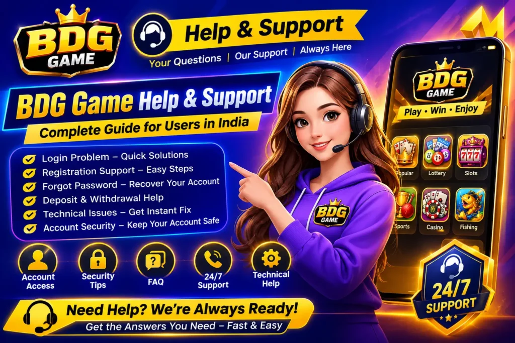 BDG Game Help & Support